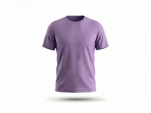 Customizable Heather Purple Minimalist T-Shirt