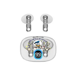 Cyber Transparent Donald Duck Astronaut Wireless Earbuds