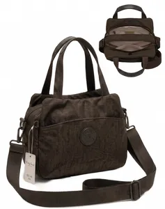 Multi-Compartment Shoulder Tote Bag