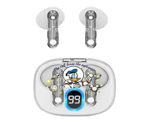 Cyber Transparent Donald Duck Astronaut Wireless Earbuds