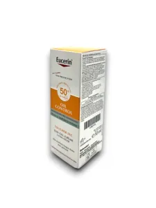 Eucerin Sun Oil Control SPF 50+: Your Dry Touch Solution for Oily & Acne-Prone Skin.