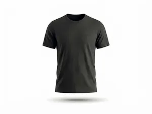 Customizable Heather Dark Grey Minimalist T-Shirt