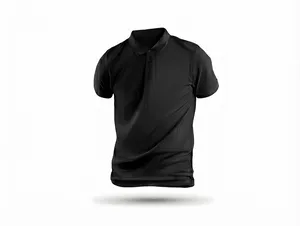 Customizable Elegant Black Classic Polo Shirt