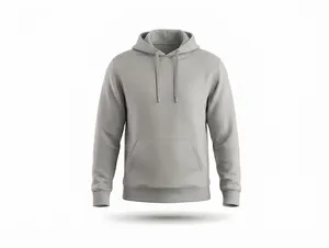 Customizable Heather Grey Minimalist Hoodie