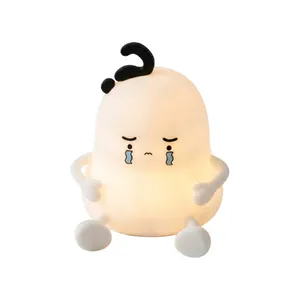 Crying Character Silicone LED Night Light