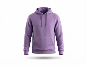 Customizable Heather Purple Minimalist Hoodie