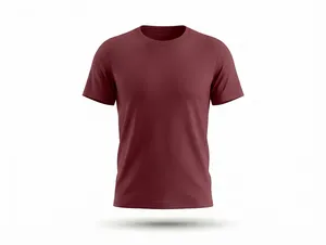 Customizable Brick Red Minimalist T-Shirt