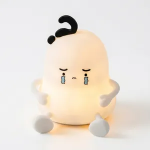 Crying Character Silicone LED Night Light