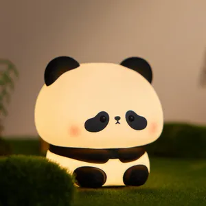 Cute Panda Lamp with Phone Holder in Silicone